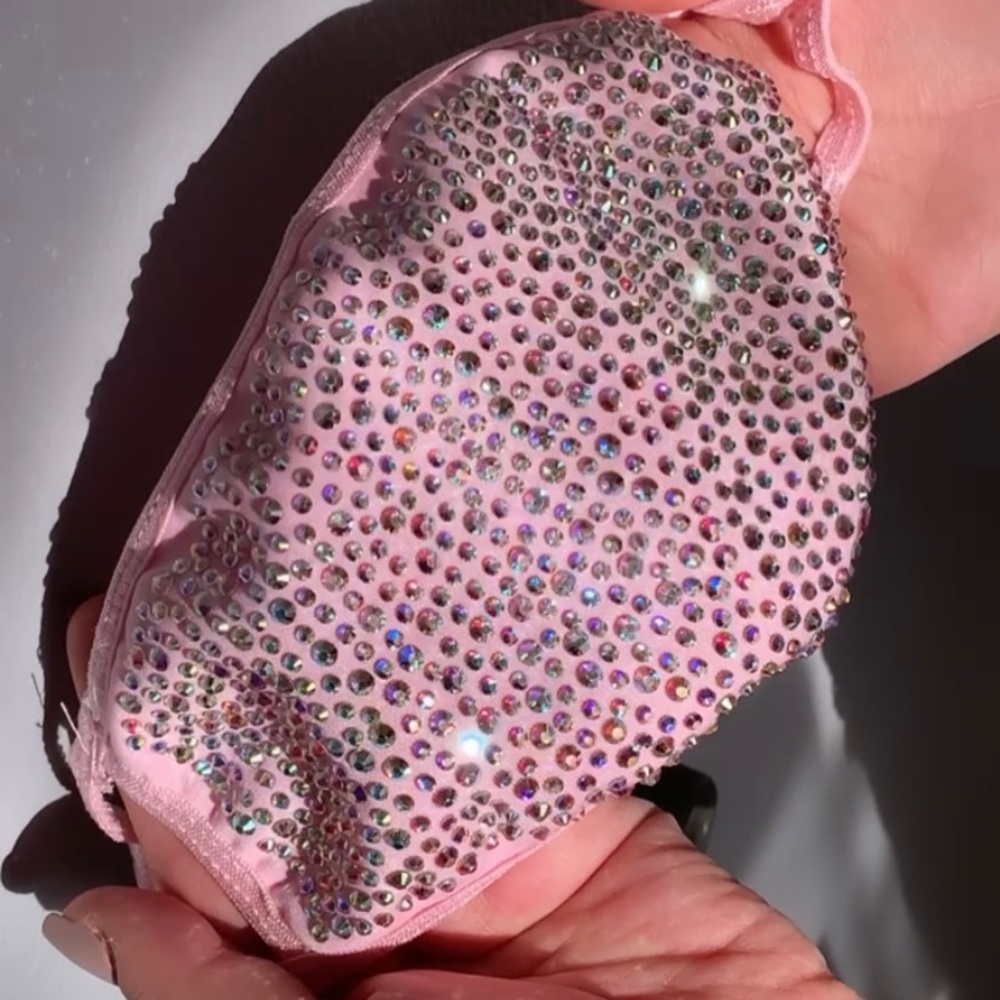 Rhinestone face masks!